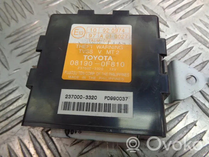 Toyota Corolla Verso E121 Boîtier module alarme 08190-0F810