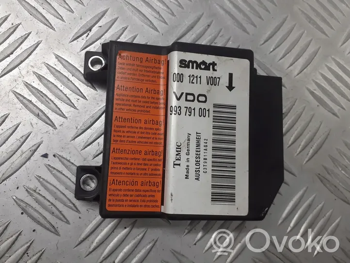 Smart ForFour I Module de contrôle airbag 993791001