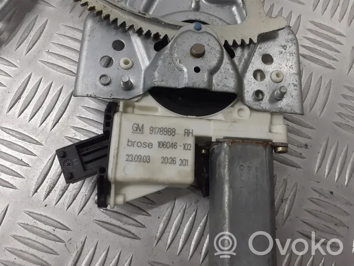 Opel Vectra C Elektryczny podnośnik szyby drzwi przednich 9178988