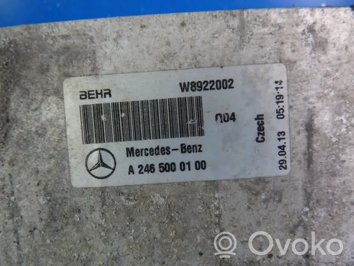 Mercedes-Benz A W176 Intercooler radiator A2465000100