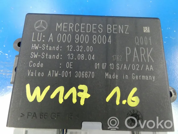 Mercedes-Benz CLA C117 X117 W117 Pysäköintitutkan (PCD) ohjainlaite/moduuli A0009008004