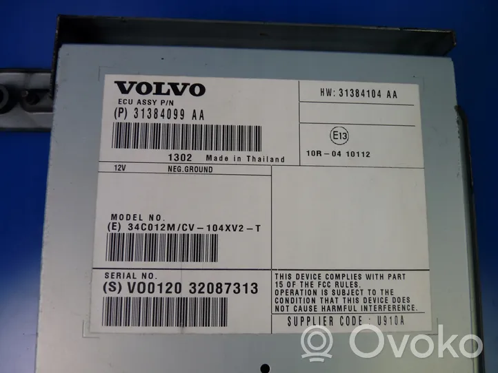 Volvo V40 Amplificateur de son 31384099