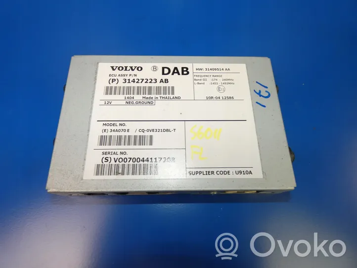 Volvo S60 Muut ohjainlaitteet/moduulit 31427223