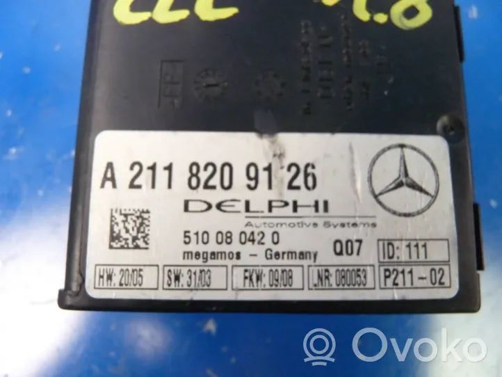 Mercedes-Benz CLC CL203 Signalizacijos valdymo blokas A2118209126