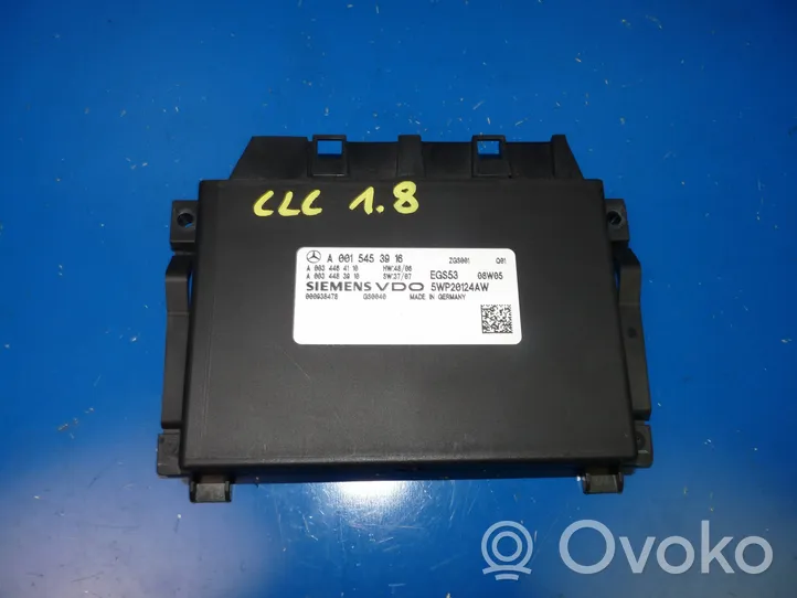 Mercedes-Benz CLC CL203 Module de contrôle de boîte de vitesses ECU A0015453916