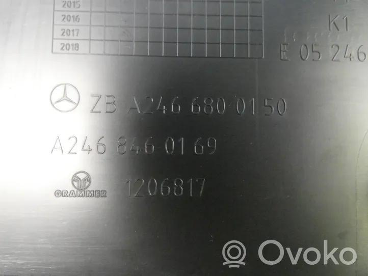 Mercedes-Benz B W246 W242 Tuhkakuppi (edessä) A2466800150