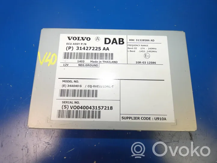 Volvo V40 Antenos valdymo blokas 31427225AA