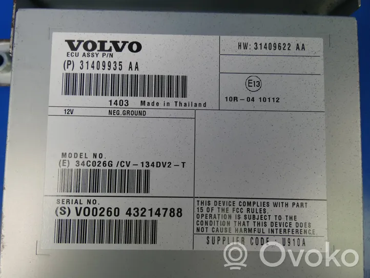 Volvo V40 Amplificateur de son 31409622