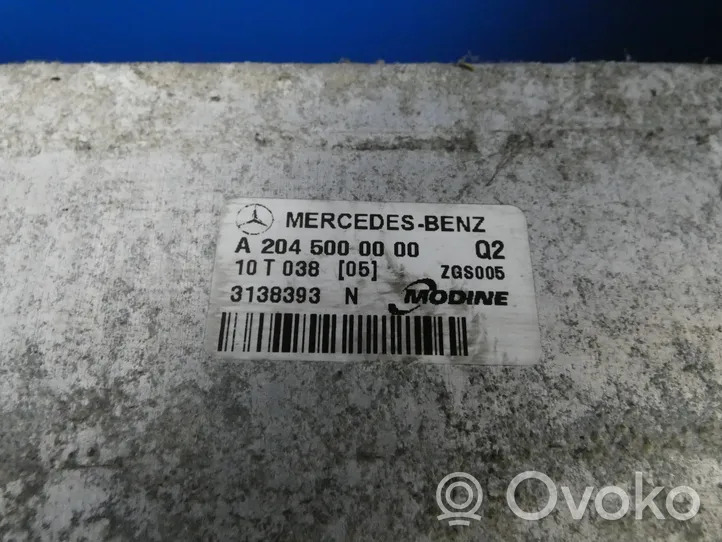 Mercedes-Benz C W204 Intercooler radiator A2045000000