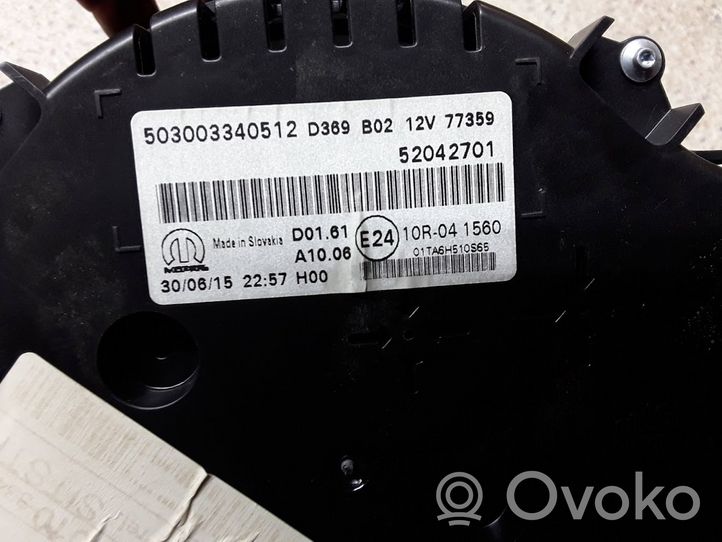 Fiat 500X Tachimetro (quadro strumenti) 00520427010