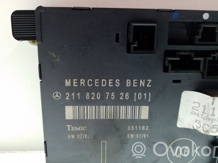 Mercedes-Benz E W211 Centralina/modulo portiere 2118207526