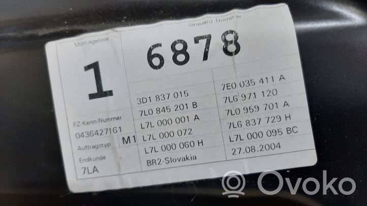 Volkswagen Touareg I Mechanizm podnoszenia szyby przedniej bez silnika 7L0845201B