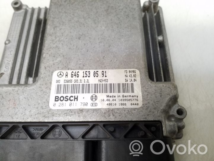 Mercedes-Benz Vito Viano W639 Sterownik / Moduł ECU A6461530591