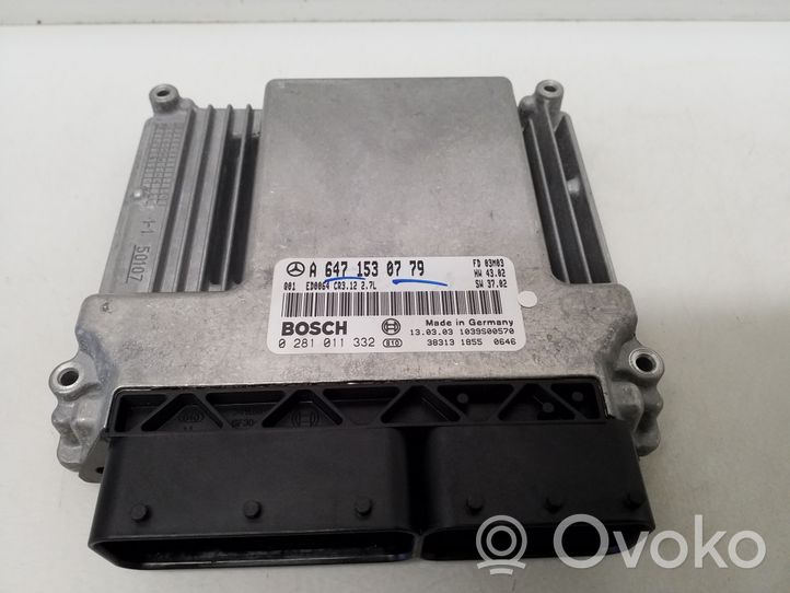 Mercedes-Benz E W211 Kit centralina motore ECU e serratura A6471530779