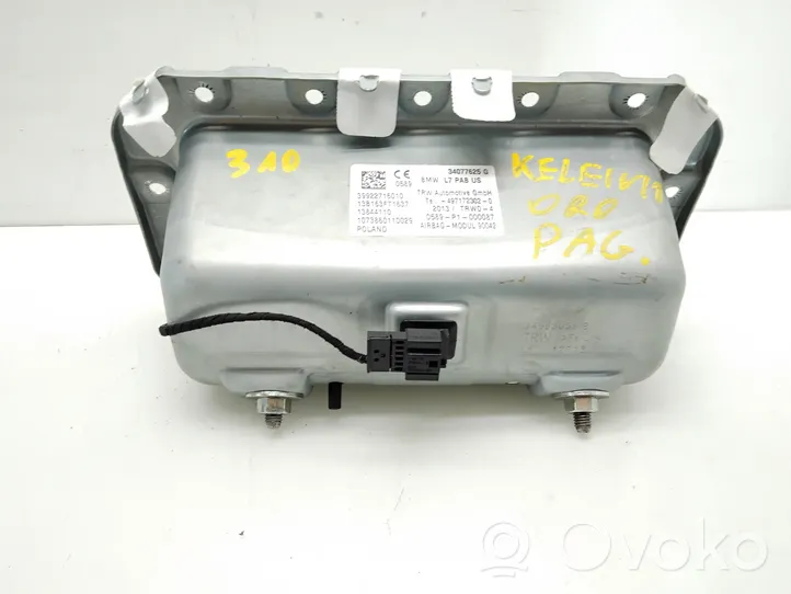 BMW 3 F30 F35 F31 Poduszka powietrzna Airbag pasażera 34077625G