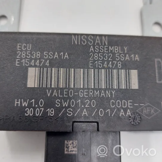 Nissan Leaf II (ZE1) Pysäköintitutkan (PCD) ohjainlaite/moduuli 285385SA1A