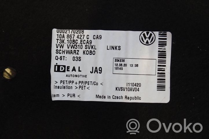 Volkswagen ID.3 Panneau, garniture de coffre latérale 10A867427C