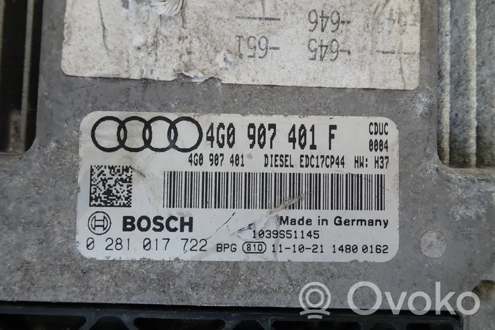 Audi A6 C7 Sterownik / Moduł ECU 4G0907401F