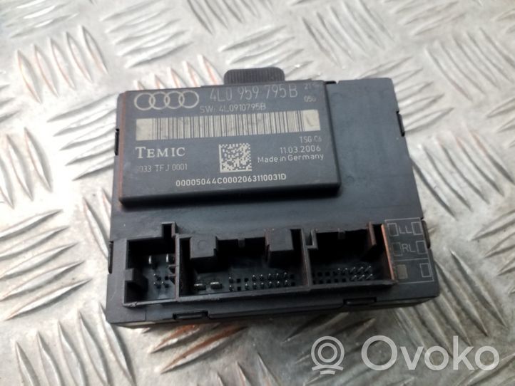 Audi Q7 4L Unidad de control/módulo del bloqueo de puertas 4L0959795B