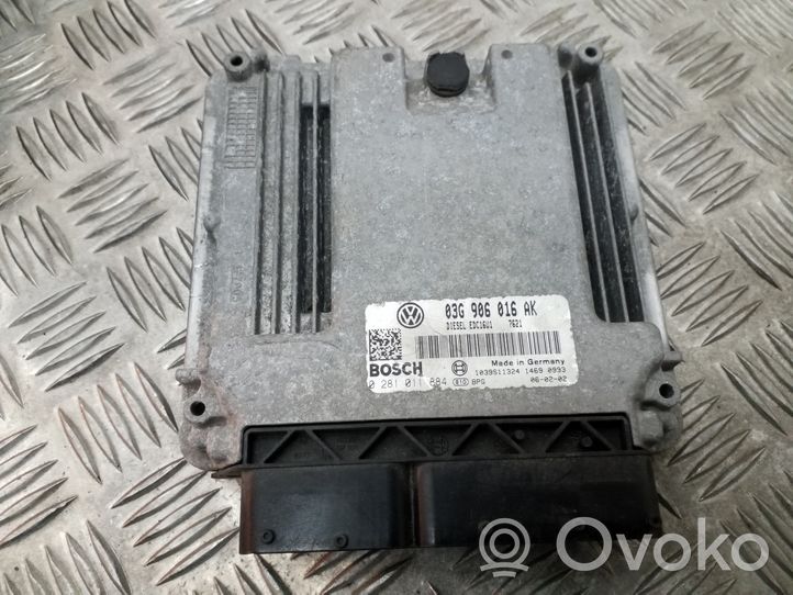 Seat Leon (1P) Unité de commande, module ECU de moteur 03G906016AK