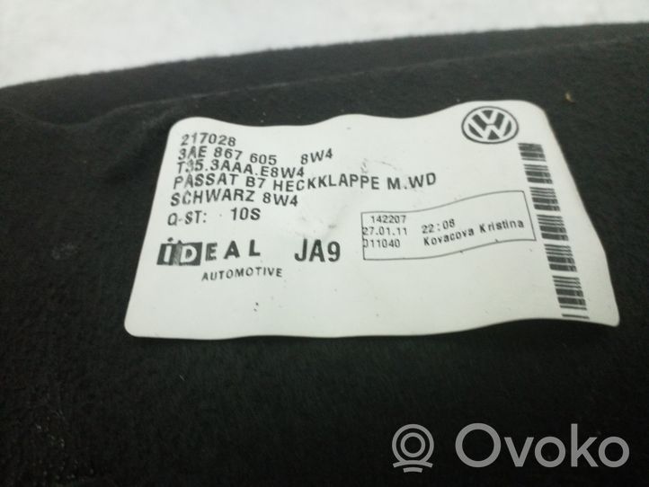 Volkswagen PASSAT B7 Pagrindinis apdailos skydas 3AE867605