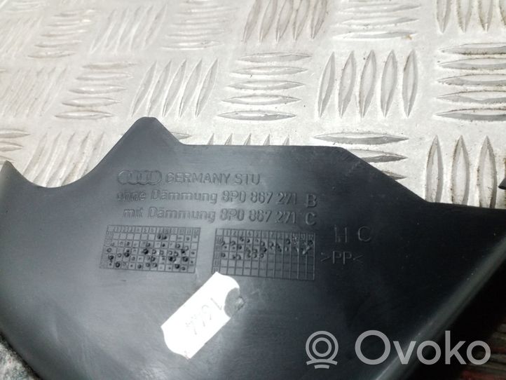 Audi A3 S3 8P Rivestimento vano piedi laterale 8P0867271B