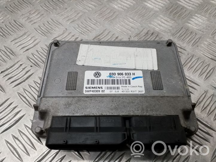 Volkswagen Fox Unité de commande, module ECU de moteur 03D906033H