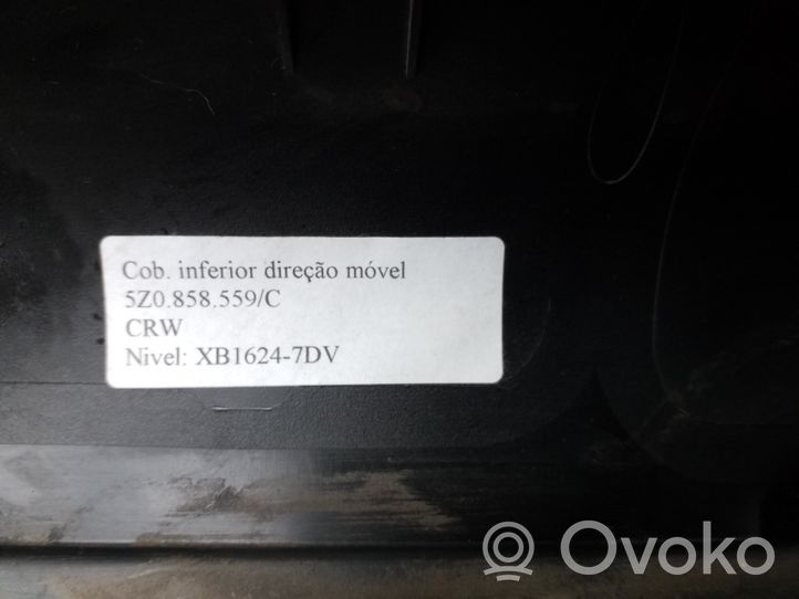 Volkswagen Fox Elementy poszycia kolumny kierowniczej 5Z0858565C