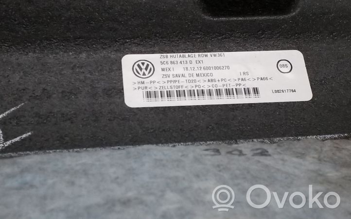 Volkswagen Jetta VI Grilles/couvercle de haut-parleur arrière 5C6863413D