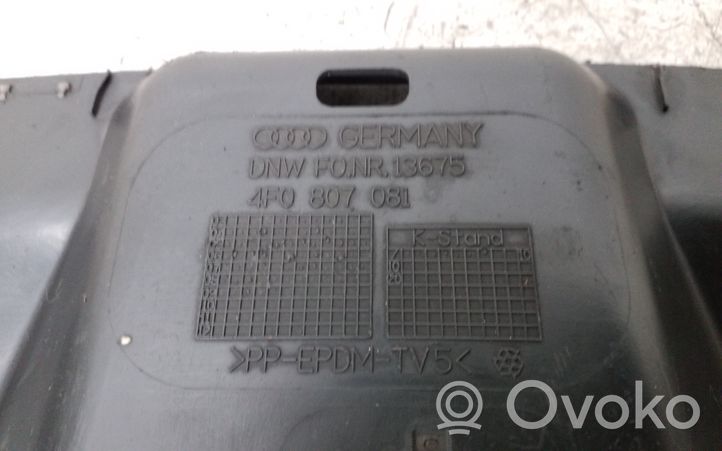 Audi A6 S6 C6 4F Radiatoru paneļa augšējā daļa (televizors) 4F0807081