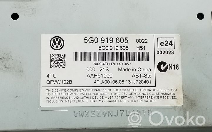 Volkswagen Golf VII Radija/ CD/DVD grotuvas/ navigacija 5G0919605