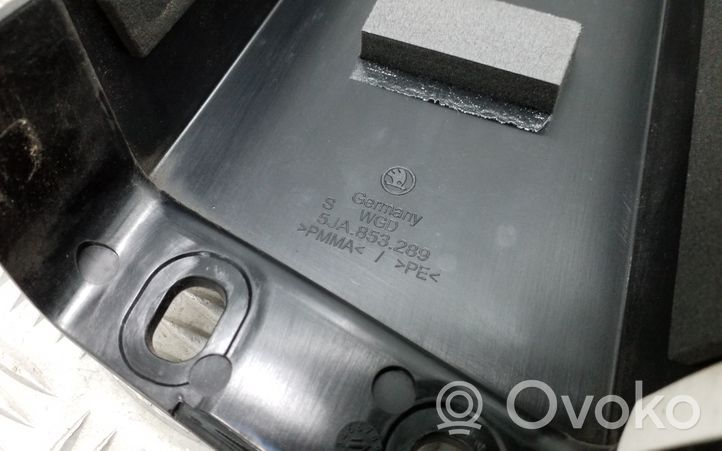 Skoda Rapid (NH) Rivestimento modanatura del vetro della portiera anteriore 5JA853289