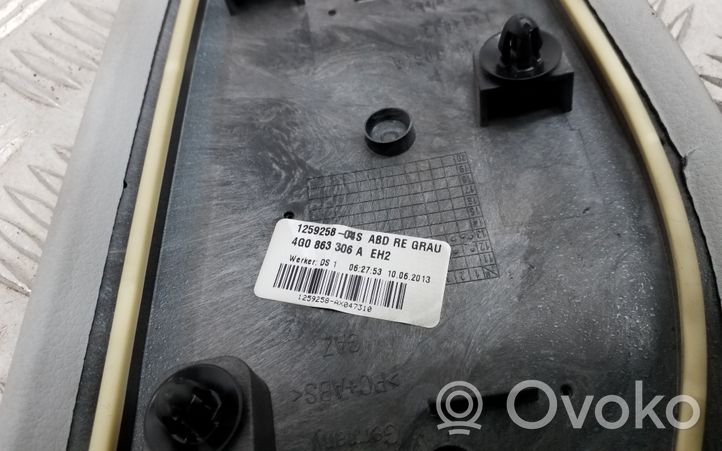 Audi A6 S6 C7 4G Osłona boczna tunelu środkowego 4G0863306A