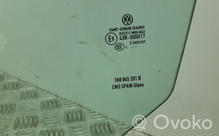 Volkswagen Scirocco Front door window/glass (coupe) 1K8845201B