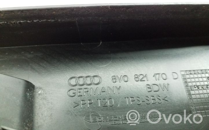 Audi A3 S3 8V Lokasuojan päätylista 8V0821170D