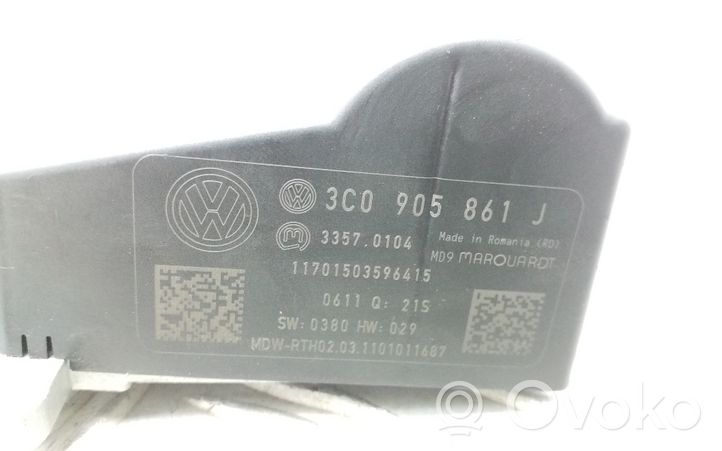 Volkswagen PASSAT B7 Ohjauspyörän lukitus 3C0905861