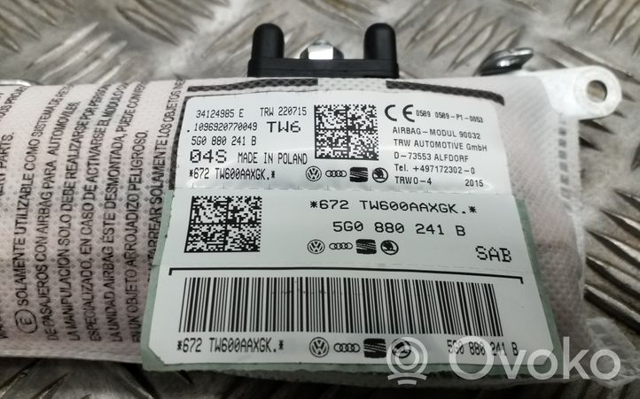 Volkswagen Golf VII Seat airbag 5G0880241B