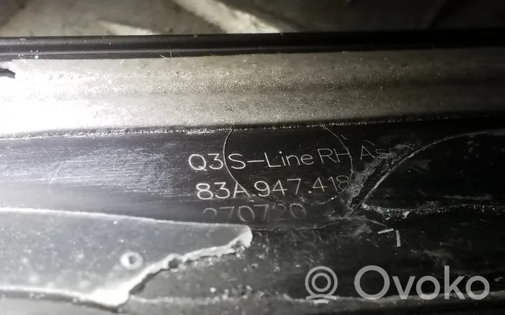 Audi Q3 F3 Verkleidung Schweller vorne 83A947418