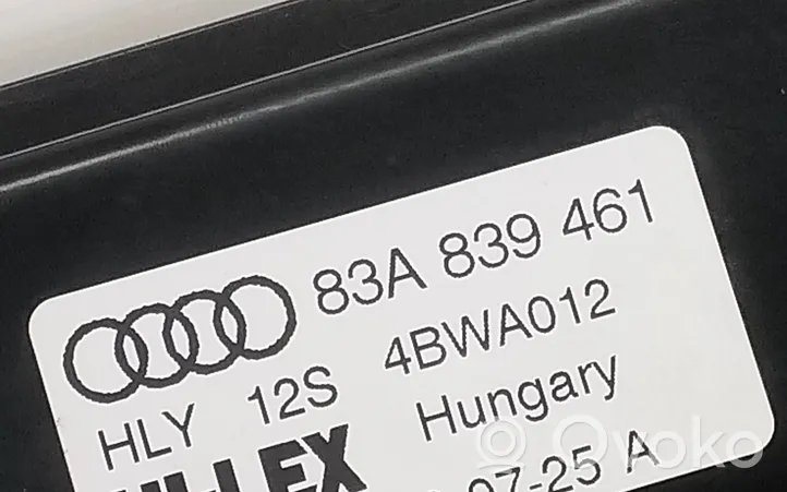 Audi Q3 F3 Takaikkunan nostomekanismi ilman moottoria 83A839461