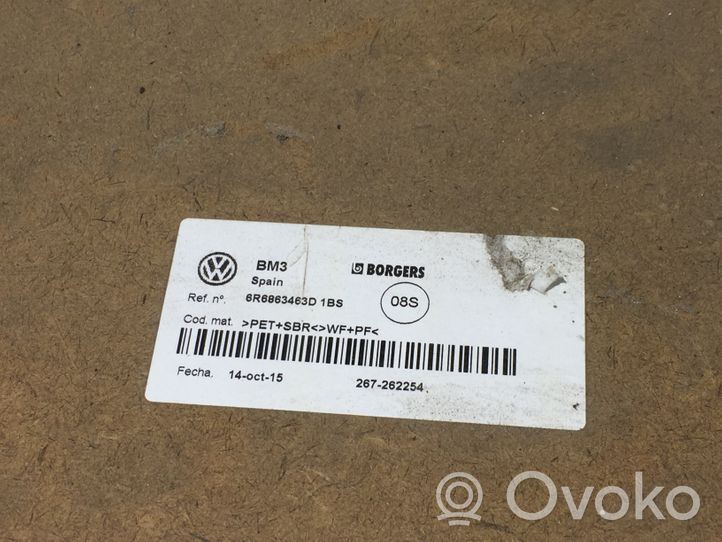 Volkswagen Polo V 6R Tappetino di rivestimento del bagagliaio/baule 6R6863463D