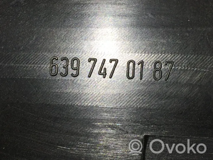 Mercedes-Benz Vito Viano W639 Maniglia esterna/staffa portiera posteriore 6397470187