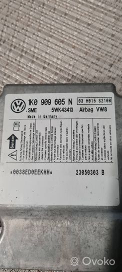 Volkswagen Jetta V Turvatyynyn ohjainlaite/moduuli 1K0909605