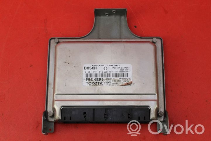 Toyota Yaris Verso Scatola di montaggio relè 89661-52891