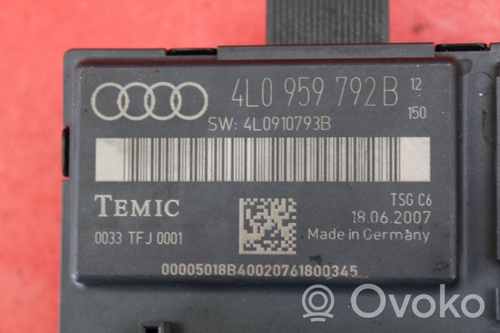 Audi Q7 4L Scatola di montaggio relè 4L0959792B