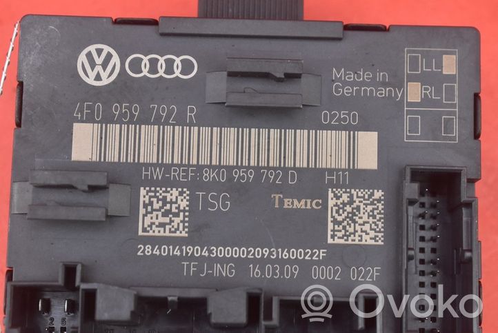 Audi Q7 4L Relay mounting block 4F0959792R