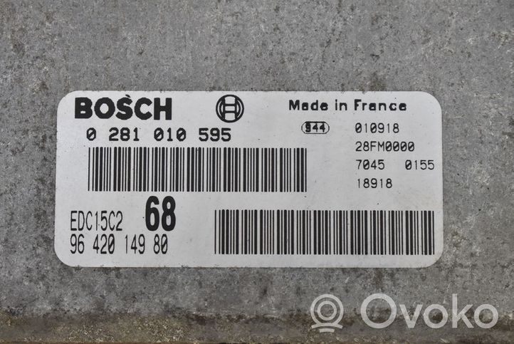 Citroen Xsara Picasso Boîte à fusibles relais 9642014980