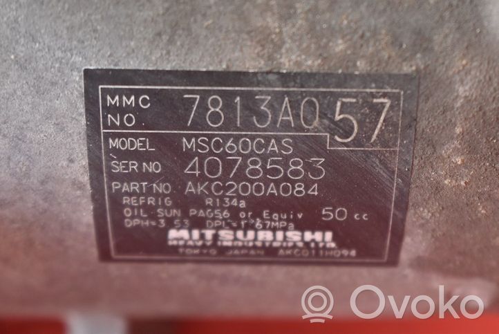 Mitsubishi Lancer VIII Gaisa kondicioniera kompresors (sūknis) 7813A057