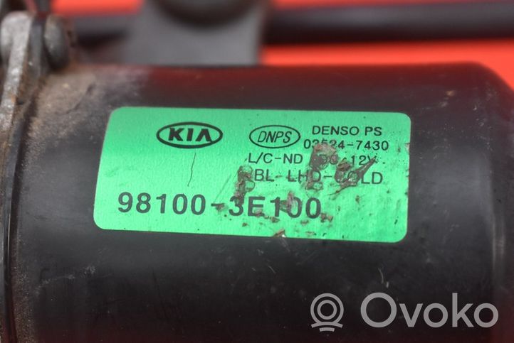 KIA Sorento Mechanizm i silniczek wycieraczek szyby przedniej / czołowej 98100-3E100