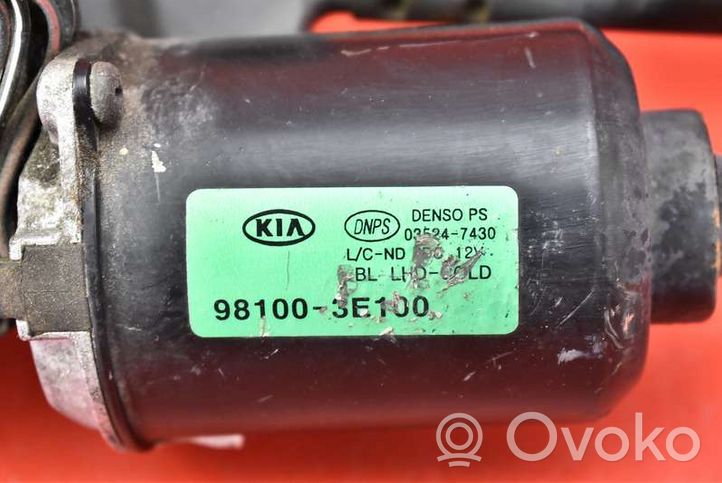 KIA Sorento Mechanizm i silniczek wycieraczek szyby przedniej / czołowej 98100-3E100