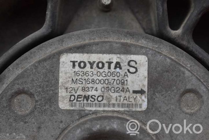 Toyota Avensis Verso Ventilateur de refroidissement de radiateur électrique 163630G060A